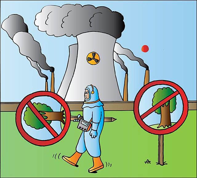 Вред аэс. Эколог карикатура. Карикатуры на тему экологии. Карикатуры про радиацию. Приколы про атомную станцию.